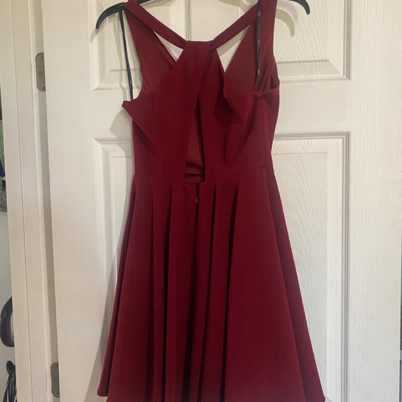 Lulus Burgundy Homecoming Dress - Picture 3 of 3